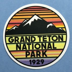 🌻10/$10🌻Small Grand Teton National Park Sticker